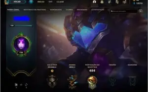 CONTA LEAGUE OF LEGENDS 160 SKINS