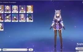 GENSHIN IMPACT - AR21 - KEQING COM RUGIDO DO LEÃO