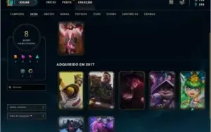Conti Lol Gold 1 8 Skins Emotes Mmr Alto