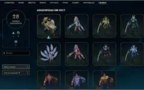 League of Legends Conta com Muito Conteudo