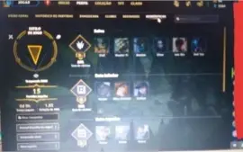 Conta league of  legends  platina 3 temporada passada