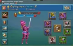 CONTA LORDS MOBILE COM 300M DE PODER COM 500k DE CADA T4 ETC
