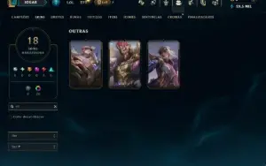 Mestre com 90 Champs e 18 Skins ( 45 PDL )