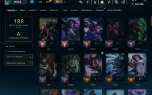 Mestre com 90 Champs e 18 Skins ( 45 PDL )
