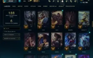 Mestre com 90 Champs e 18 Skins ( 45 PDL )