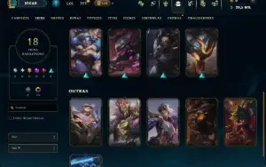 Mestre com 90 Champs e 18 Skins ( 45 PDL )