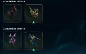 CONTA LEAGUE OF LEGENDS PLATINA 2 VARIOS CAMPEÕES E SKINS!