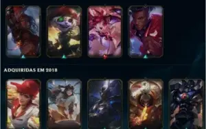 CONTA LEAGUE OF LEGENDS PLATINA 2 VARIOS CAMPEÕES E SKINS!