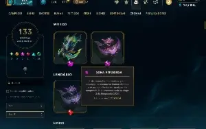 Conta lol + de 800 skins, elo alto e valorant com mt skin