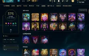 Conta lol + de 800 skins, elo alto e valorant com mt skin