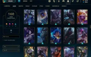 Conta Unranked com TODOS os champs e 160 Skins ( MAIN ADC )