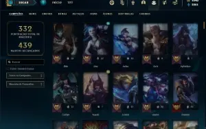 Conta Unranked com TODOS os champs e 160 Skins ( MAIN ADC )