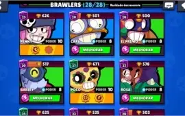 Conta brawl stars 15k todos os brawlers