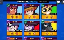 Conta brawl stars 15k todos os brawlers