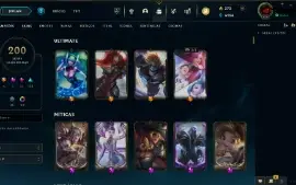 Conta League of legends (LOL) nivel 479 - 200 skins