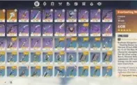 AR 55 Itto, Hutao, Kokomi, Albedo, Jean, Qiqi C1, + Armas 5*