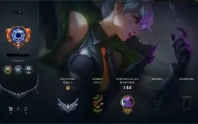 conta league of legends 2 skins vitoriosas