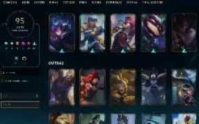 Conta Lol Level 373 -  141 Campeões - 95 Skins