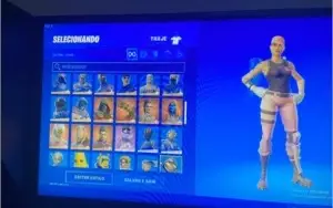 conta fortnite varias skins e itens tem salve mundo tambem