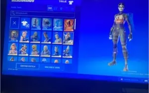 conta fortnite varias skins e itens tem salve mundo tambem