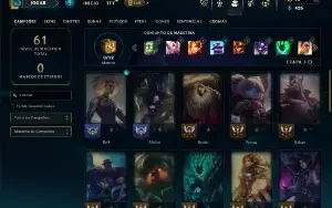 Diamante 4 ( ex mestre ) com 35 Champs e 4 Skins