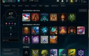 CONTA LOL COM 12 SKINS E NICK RARO