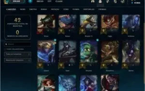 Conta nível 30 com vários campeões e 40k de essência