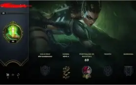 Conta league of legends lvl 30 unranked