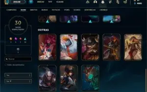 Conta Ferro 2 com 66 Champs e 30 Skins + 1300 RP