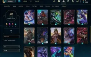 Conta Ferro 2 com 66 Champs e 30 Skins + 1300 RP