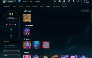 Conta Ferro 2 com 66 Champs e 30 Skins + 1300 RP