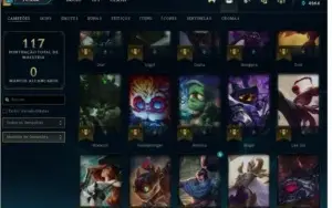 Conta League of Legends Ouro II, 55 campeões, Skins caras