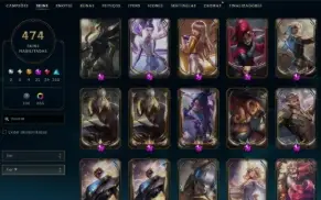 Conta league of legends 474 skins e 1700 reais gastos