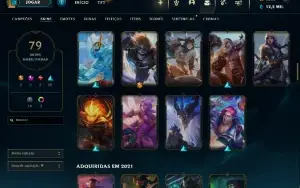 Conta Lol de 2013, 79 skins | 2,5k RP |  Cromas etc