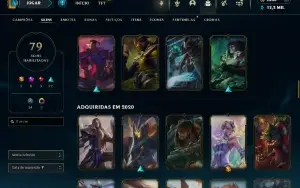 Conta Lol de 2013, 79 skins | 2,5k RP |  Cromas etc