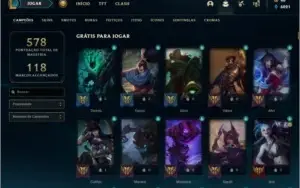Conta LoL Gold IV  157 SKINS