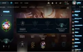Conta de lol platina 2 com 53 skins + conta valorant plat 1