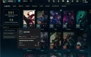 Ferro 3 com 140 Champs e 133 Skins ( Mais de 30 Jogos )