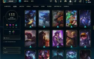 Ferro 3 com 140 Champs e 133 Skins ( Mais de 30 Jogos )