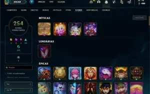 Conta prata 4 com 150 Champs e 147 Skins  ( MAIN SUPORTE )