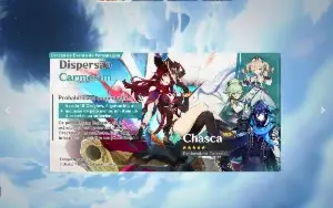 Conta Genshin Impact Neuvillete, Nahida, Kasuha e Lança