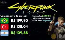 Mudança de região Steam ou Epic Games