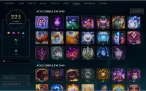 Conta com 261 skins platina 3 ryze triufante