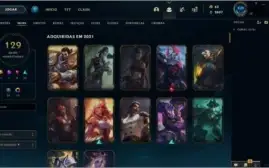 Conta lol 130 skins