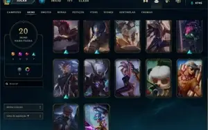 Conta league of legends Platina com MMR bom