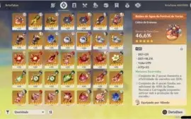 GENSHIN AR55 XIAO+VENTI+ALBEDO+DILUC+MONA+KEQ 2 ARMAS 5*