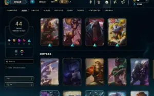 Platina 2 com 105 Champs e 44 Skins ( TOP / JG / ADC )