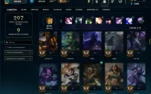Platina 2 com 105 Champs e 44 Skins ( TOP / JG / ADC )
