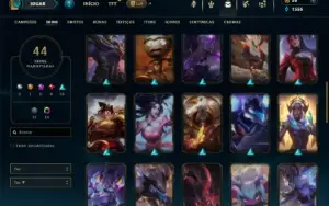 Platina 2 com 105 Champs e 44 Skins ( TOP / JG / ADC )