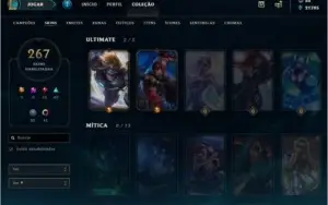 Conta League of Legends 267 skins
